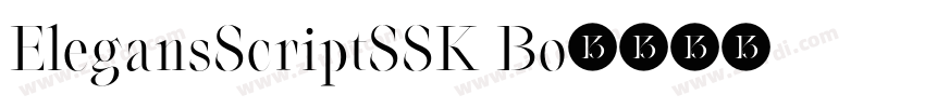 ElegansScriptSSK Bo字体转换